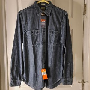Men's denim dress shirt